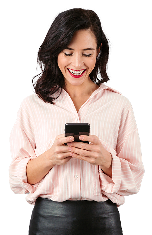 Lady on phone
