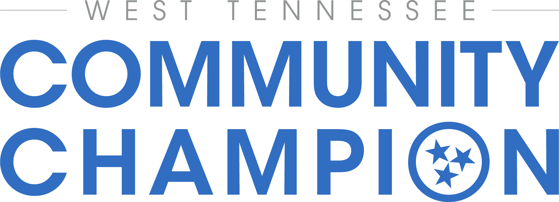West TN Community Champion Logo Blue